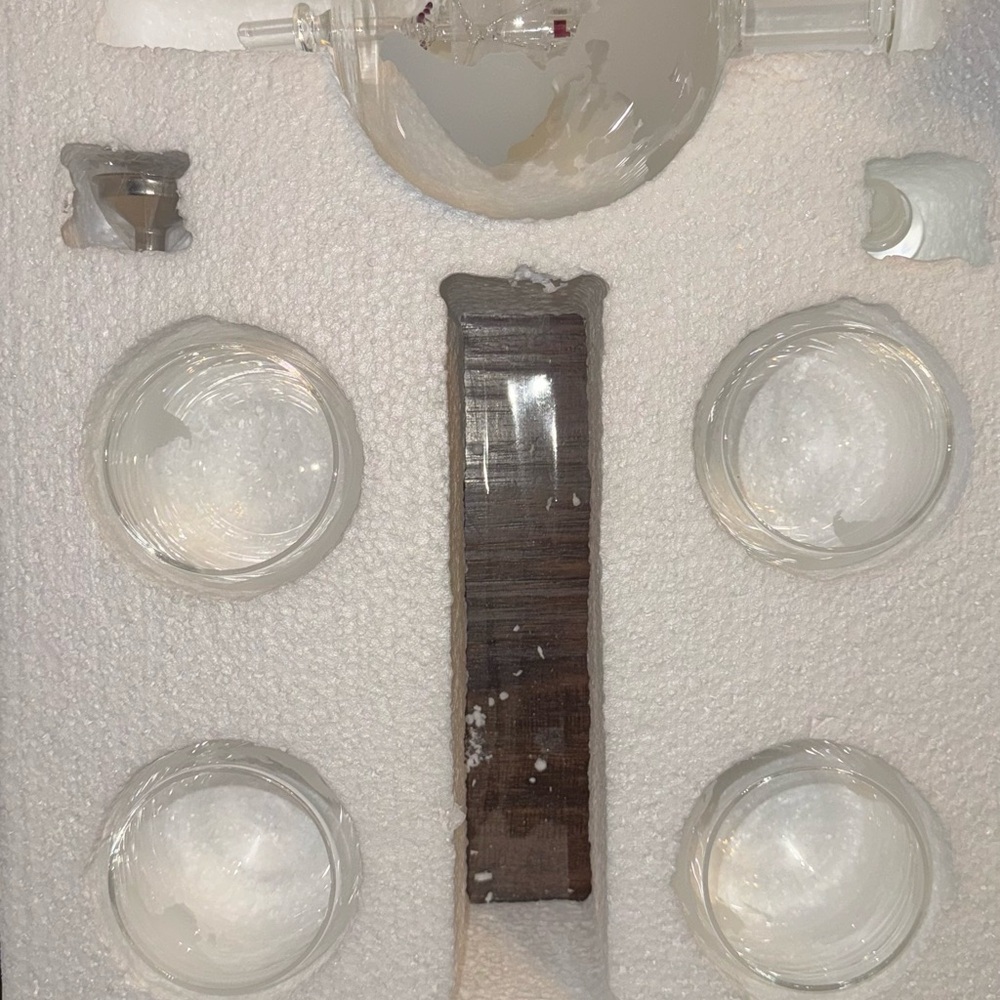 Elegant Glass Bar Set